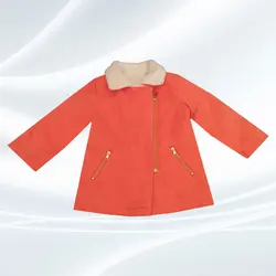 پالتو دخترانه یقه خزدار آستردار - فروشگاه پوشاک و لباس بچه گانه ملیکالند