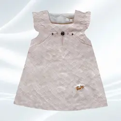 پیراهن طرح پولک نوزادی دخترانه - فروشگاه پوشاک و لباس بچه گانه ملیکالند