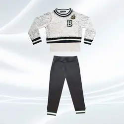 ست 3 تیکه دخترانه اسپرت - فروشگاه پوشاک و لباس بچه گانه ملیکالند