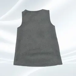 سارافان پشمی دخترانه،طوسی ،سه دکمه در جلو ،تک جیب در بغل آستین حلقه ای