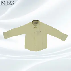 پیراهن ساده زرد پسرانه