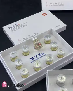 کوکتل های  ضد پیری و کلاژن ساز MTX حجم 6میلی لیتر مدل mtx mesotherapy solution