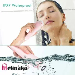 دستگاه فیس براش 4 کاره ضد آب شارژی مدل 2021 Beauty Machine Exfoliating Spa Kit Facial Cleansing Brush With Base