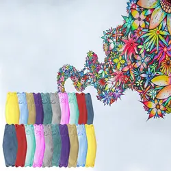 ماسک سه بعدی دکترخوشرام مدل یلدا 10 رنگ بسته 20 عددی