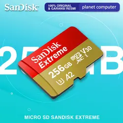 کارت حافظه سن دیسک Micro Extreme 190MBps ظرفیت 256 گیگابایت