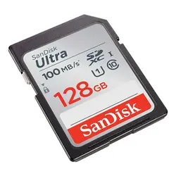 کارت حافظه سن دیسک 128گیگ مدل Ultra کلاس 10 استاندارد UHS-I U1 سرعت 100MB