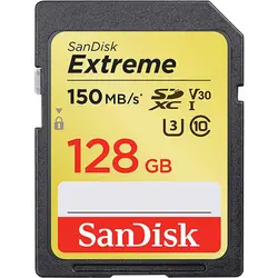 کارت حافظه SDXC سن دیسک 128گیگ مدل Extreme V30 کلاس 10 سرعت 150M خرید