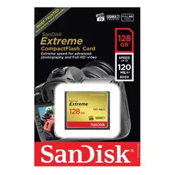 کارت حافظه CompactFlash سن ديسک 128گیگ مدل Extreme سرعت 120MBps خرید