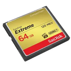 کارت حافظه CompactFlash سن ديسک 64گیگ مدل Extreme سرعت 120MBps خرید