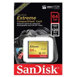 کارت حافظه CompactFlash سن ديسک 64گیگ مدل Extreme سرعت 120MBps خرید