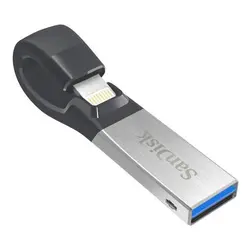 فلش مموری لایتنینگ 16گیگ و USB3.0 سن دیسک مدل iXPAND خرید فلش مموری لایتنینگ