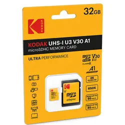 کارت حافظه microSDXC کداک کلاس 10 استاندارد UHS-I U3 ظرفیت 32 گیگابایت