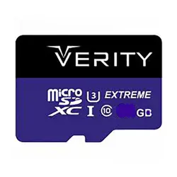 کارت حافظه microSDHC وریتی مدل کلاس 10 استاندارد U3 سرعت 80MBps همراه با آداپتور SD ظرفیت 16 گیگابایت