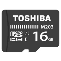 مشخصات، قیمت ، خرید microSDHC توشیبا مدل M203 با 16 گیگابایت