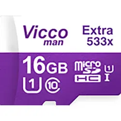 کارت حافظه microSDHC ویکومن مدل 533X کلاس 10سرعت ظرفیت 16 گیگ