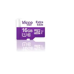 کارت حافظه microSDHC ویکومن مدل 533X کلاس 10سرعت ظرفیت 16 گیگ
