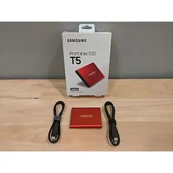 حافظه SSD اکسترنال سامسونگ مدل T5 ظرفیت 1 ترابایت قرمز