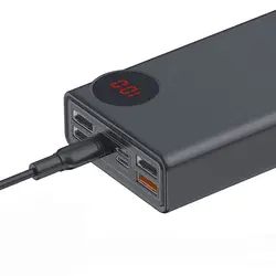 پاوربانک باسئوس مدل PPMY-01 ظرفیت 30000 میلی آمپر سیاه