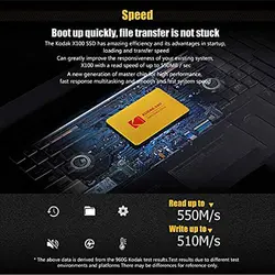 هارد اینترنال اس اس دی کداک X100 با ظرفیت 480 گیگا بایت