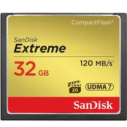 کارت حافظه CompactFlash سن ديسک 32گیگ مدل Extreme سرعت 120MBps خرید