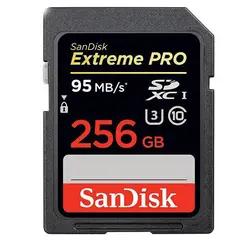کارت حافظه SDHC سن دیسک 256گیگ مدل Extreme Pro کلاس 10 خرید کارت حافظه