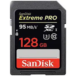 کارت حافظه SDHC سن دیسک 128گیگ مدل Extreme Pro کلاس 10 خرید کارت حافظه