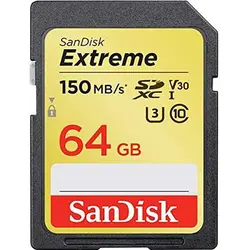 کارت حافظه SDXC سن دیسک 64گیگ مدل Extreme V30 کلاس 10 سرعت 150M خرید