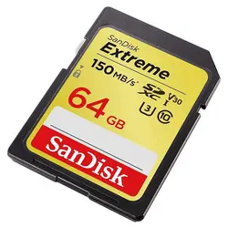 کارت حافظه SDXC سن دیسک 64گیگ مدل Extreme V30 کلاس 10 سرعت 150M خرید