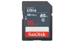 کارت SDHC سن دیسک 16 گیگ مدل Ultra کلاس 10 سرعت 48MBps