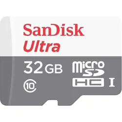 کارت حافظه microSDHC سن دیسک مدل Ultra کلاس 10 استاندارد خرید کارت حافظه سن دیس