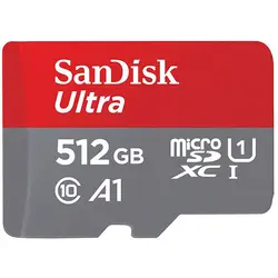 کارت حافظه microSDHC سن دیسک 512 گیگ مدل Ultra A1 کلاس 10 استاندارد UHS-I U