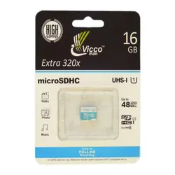 کارت حافظه microSDHC ویکومن 16گیگ مدل Extra 320x کلاس 10 خرید کارت حافظه