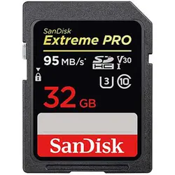 کارت حافظه SDHC سن دیسک 32گیگ مدل Extreme Pro V30 کلاس 10 خرید کارت حافظه