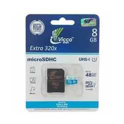 کارت حافظه microSDHC ویکومن 8گیگ مدل Extra 320x کلاس 10 خرید کارت حافظه ویکو