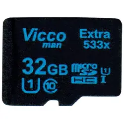کارت حافظه microSDHC ویکومن مدل 533X کلاس 10سرعت ظرفیت 32 گیگ