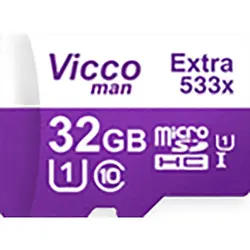 کارت حافظه microSDHC ویکومن مدل 533X کلاس 10سرعت ظرفیت 32 گیگ