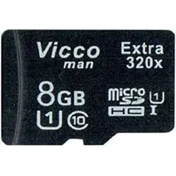 کارت حافظه microSDHC ویکومن 8گیگ مدل Extre 320X کلاس 10.. خرید کارت حافظه