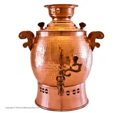 کتری روگازی مسی 4 لیتری تخم مرغی سایز بزرگ