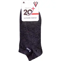 جوراب مردانه کد 128 نانو آنتی باکتریال رنگ ذغالی