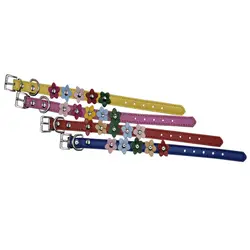 قلاده گردنی سگ و گربه مدل گل دار سایز xs - پت شاپ آنلاین میگ میگ پت