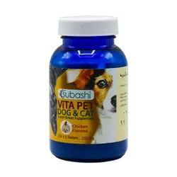مکمل سگ و گربه حاوی جلبک با طعم مرغ برند Subashi کدDF100