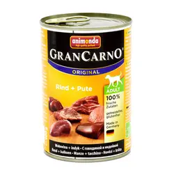 خرید اینترنتی کنسرو سگ گرن کارنو حاوی گوشت گاو و بوقلمون