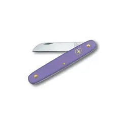 چاقوی باغبانی گل آرایی و  قلمتراش خوشنویسی ویکتورینوکس سوئیس بنفش