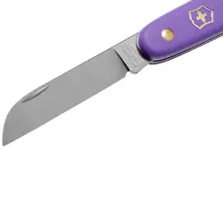 چاقوی باغبانی گل آرایی و  قلمتراش خوشنویسی ویکتورینوکس سوئیس بنفش