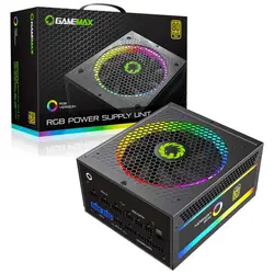 منبع تغذیه گیم مکس RGB-1050 PRO GOLD FULL MODULAR
