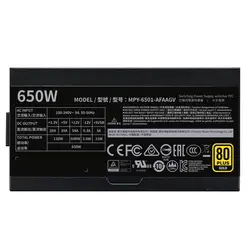 منبع تغذیه کولر مستر مدل V650 GOLD – V2 Full Modular