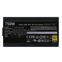 منبع تغذیه کولر مستر مدل V750 GOLD – V2 Full Modular