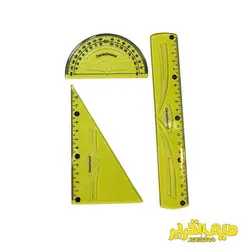 ست خط کش، گونیا و نقاله ژله ای دانشمند