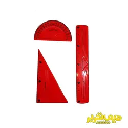 ست خط کش، گونیا و نقاله ژله ای دانشمند