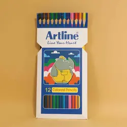 مداد رنگی ۲۴ رنگ سه گوش آرت لاین